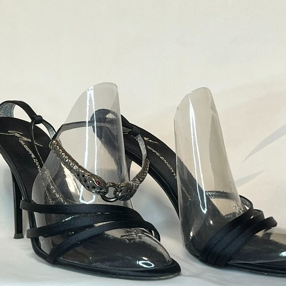 giuseppe zanotti snake ankle heels